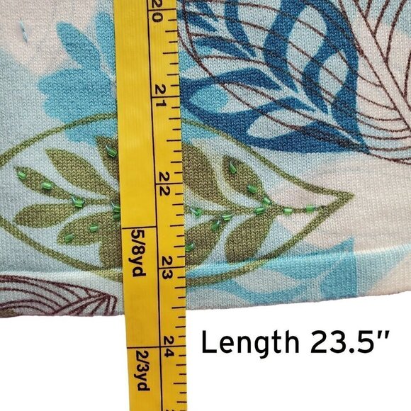 Alfred Dunner Sequin Embellished Floral Sweater Size L - Picture 12 of 15